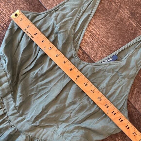 ModCloth Women's Unbridled Enthusiasm Wide Leg Jumpsuit Green Size M - Picture 7 of 11